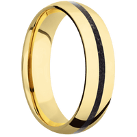 14K Yellow Gold + Polish Finish