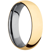 14K Yellow Gold + Polish Finish + Tantalum