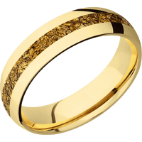 18K Yellow Gold + Polish Finish