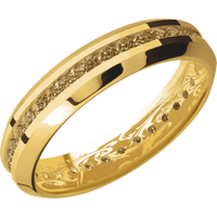 18K Yellow Gold + Polish , Polish Finish