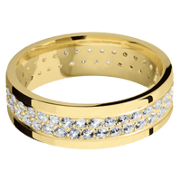 18K Yellow Gold + Polish Finish