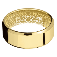 14K Yellow Gold + Polish , Polish Finish