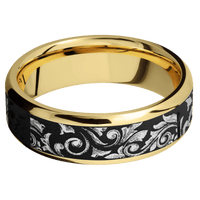 14K Yellow Gold + Polish , Polish Finish