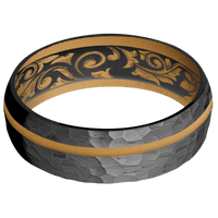 Zirconium + Hammer , Hammer Finish + Gold