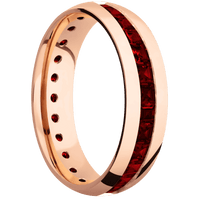 18K Rose Gold + Polish Finish