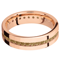 14K Rose Gold + Polish Finish