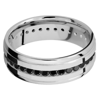 14K White Gold + Polish , Polish Finish