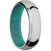 Titanium + Polish , Polish Finish + Teal