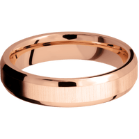 10K Rose Gold + Crosssatin , Polish Finish