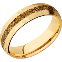 10K Yellow Gold + Hammer Finish