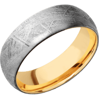 Meteorite + None Finish + 14K Yellow Gold