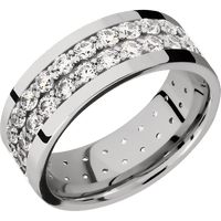 10K White Gold + Polish Finish