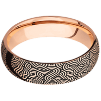 14K Rose Gold + Polish Finish