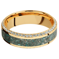 14K Yellow Gold + Polish , Polish Finish
