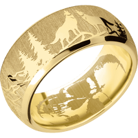 22K Yellow Gold + Polish , Polish Finish