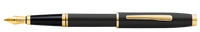 Coventry Black Lacquer with Gold-Tone Fine Nib Fountain Pen