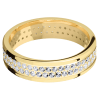 18K Yellow Gold + Polish Finish