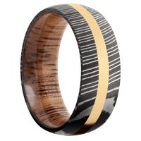 Damascus + Acid Finish + Koa