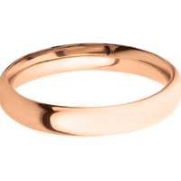 14K Rose Gold + Polish Finish