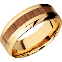 22K Yellow Gold + Satin , Polish Finish