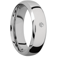 14K White Gold + Polish , Polish Finish