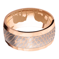 14K Rose Gold + Rockpolish Finish