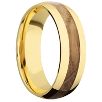14K Yellow Gold + Polish Finish