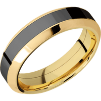 14K Yellow Gold + Polish , Polish Finish