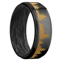 Zirconium + Anglesatin , Satin Finish + Forged Carbon Fiber