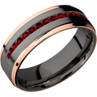 Tantalum Noir + Bead , Polish Finish