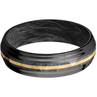Zirconium + Rock , Polish Finish + Forged Carbon Fiber
