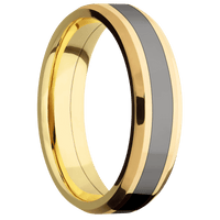 14K Yellow Gold + Polish , Polish Finish