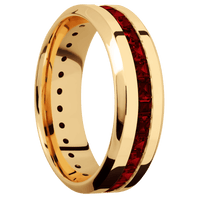 14K Yellow Gold + Polish , Polish Finish