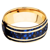 14K Yellow Gold + Polish Finish