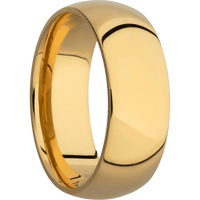 18K Yellow Gold + Polish Finish