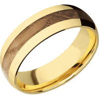 14K Yellow Gold + Polish Finish