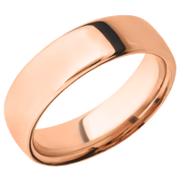 14K Rose Gold + Polish Finish