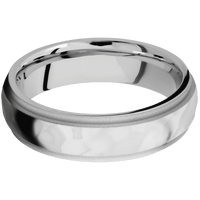 14K White Gold + Rockpolish , Bead Finish