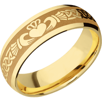 14K Yellow Gold + Polish Finish