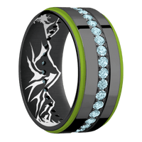Zirconium + Polish , Polish Finish + White