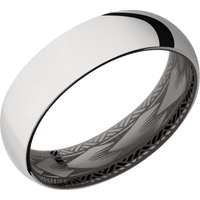 18K White Gold + Polish Finish + Tantalum Noir