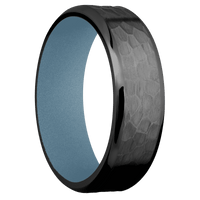 Zirconium + Hammer , Polish Finish + Polar Blue