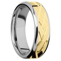 14K White Gold + Polish , Polish Finish