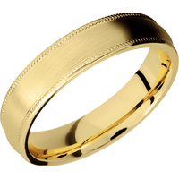 10K Yellow Gold + Satin Finish