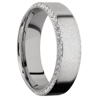 Palladium Silver + Anglestone , Polish Finish
