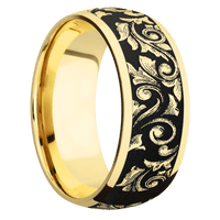 18K Yellow Gold + Polish Finish