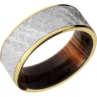 14K Yellow Gold + Satin Finish + Cocobolo