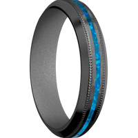 Zirconium + Hammer , Bead Finish + Crushed Silver