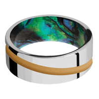 Cobalt Chrome + Polish Finish + Abalone