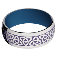 Titanium + Polish Finish + Ridgeway Blue